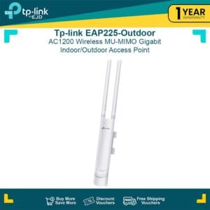 tp-link EAP225-Outdoor 2.4/5ghz AC1200 Wireless MU-MIMO Gigabit Indoor/Outdoor Access Point