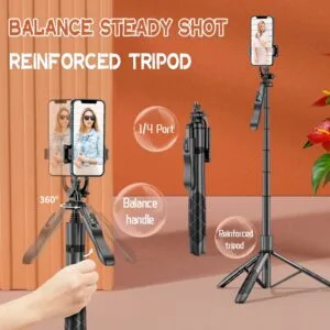 LUXU Tripod Bluetooth Selfie Stick Gimbal Stabilizer