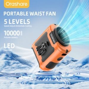 Orashare K50 10000mAh Multifunctional Portable Waist Fan