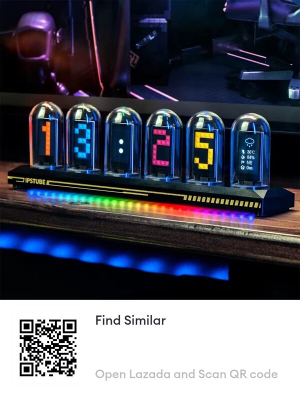 Night Light DIY Nixie Tube Clock Kit Simulation