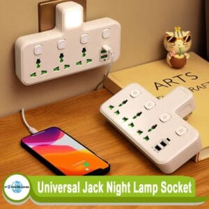 Powerlong PH Universal Converter USB Expansion Socket With Night Light