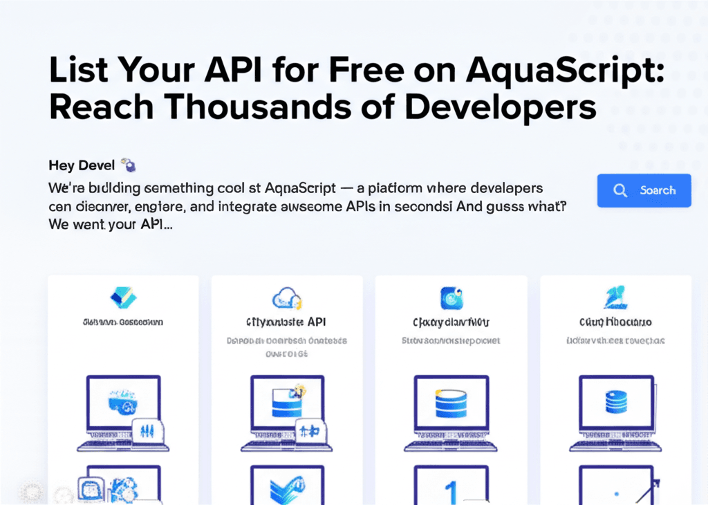 List Your API for Free on AquaScript: Reach Thousands of Developers