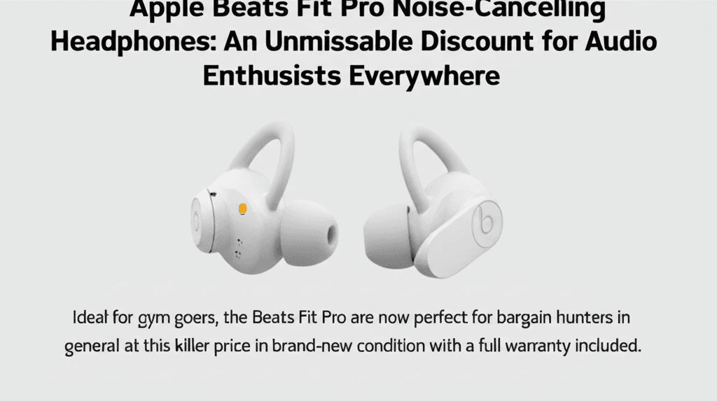Apple Beats Fit Pro Noise-Cancelling Headphones: An Unmissable Discount for Audio Enthusiasts Everywhere