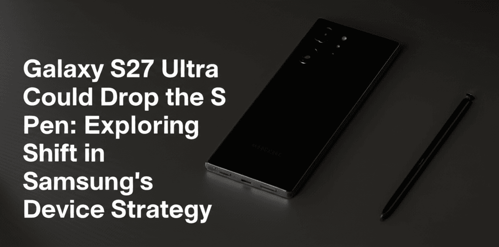 Galaxy S27 Ultra Could Drop the S Pen: Exploring the Shift in Samsung’s Device Strategy