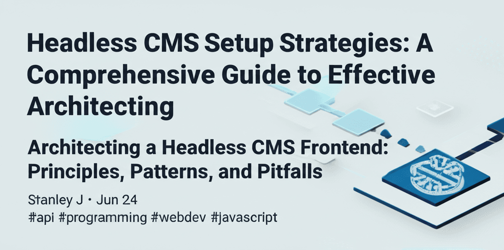 Headless CMS Setup Strategies: A Comprehensive Guide to Effective Architecting