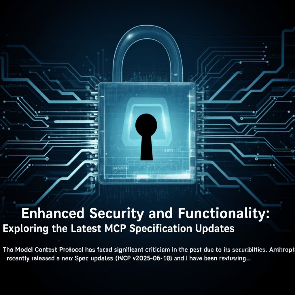Enhanced Security and Functionality: Exploring the Latest MCP Specification Updates