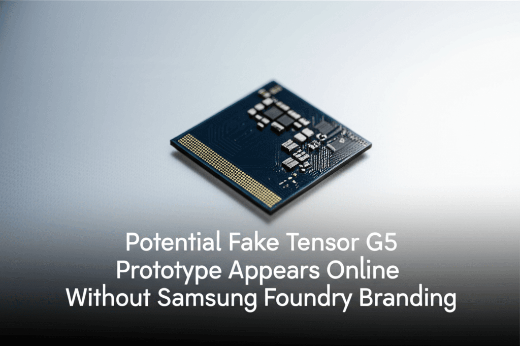 Potential Fake Tensor G5 Prototype Appears Online Without Samsung Foundry Branding