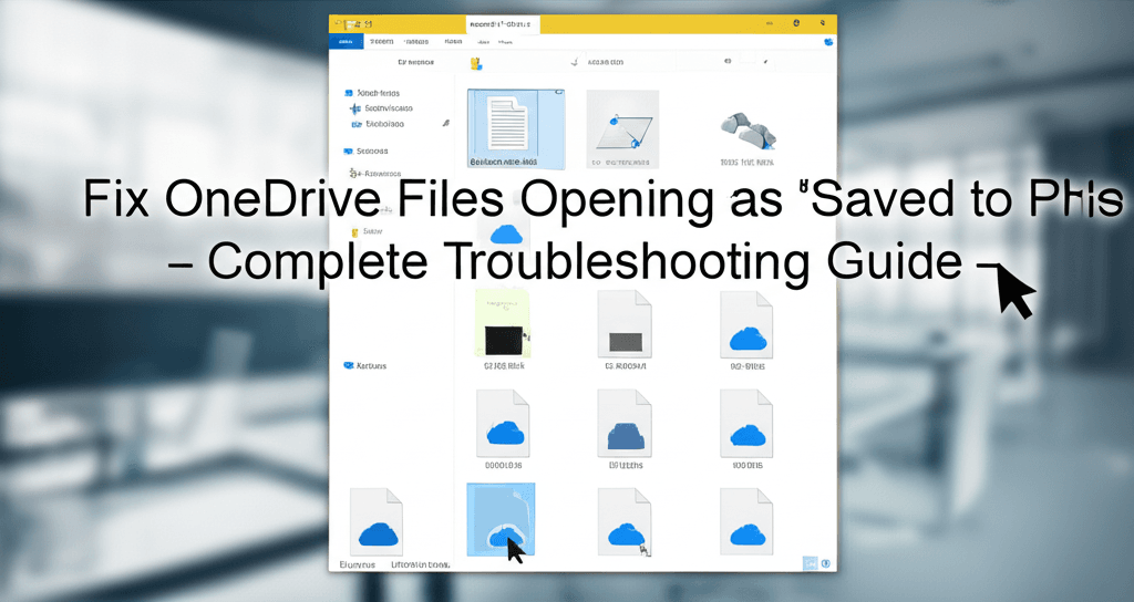 Fix OneDrive Files Opening as ‘Saved to This PC’ – Complete Troubleshooting Guide
