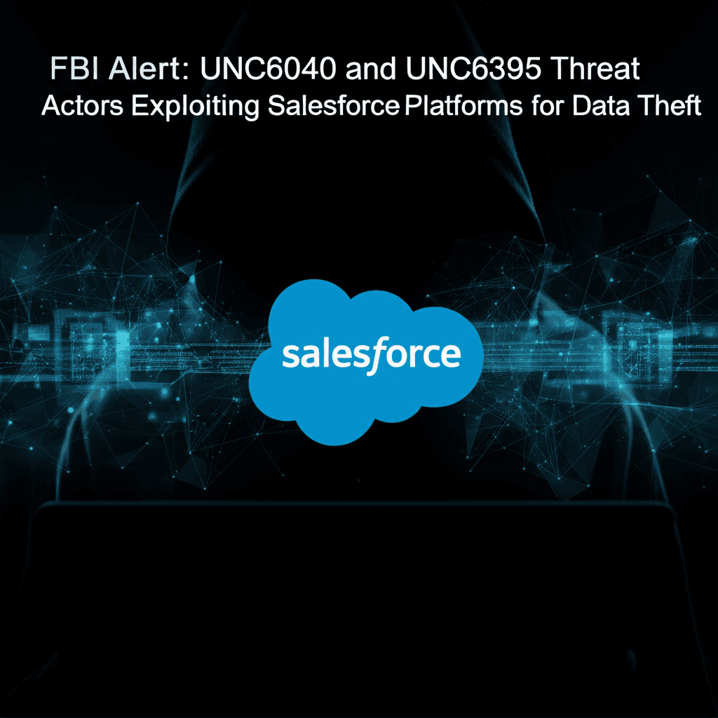 FBI Alert: UNC6040 and UNC6395 Threat Actors Exploiting Salesforce Platforms for Data Theft