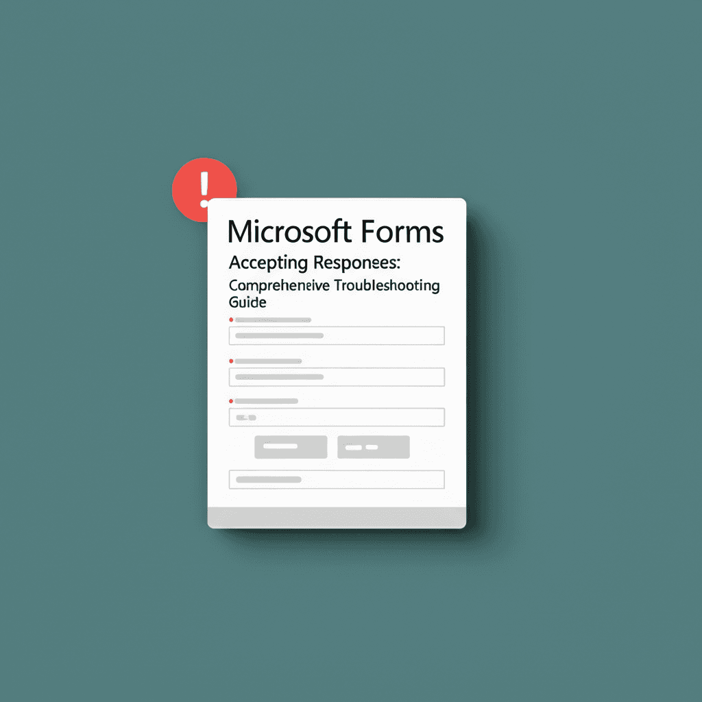 Microsoft Forms Not Accepting Responses: Comprehensive Troubleshooting Guide