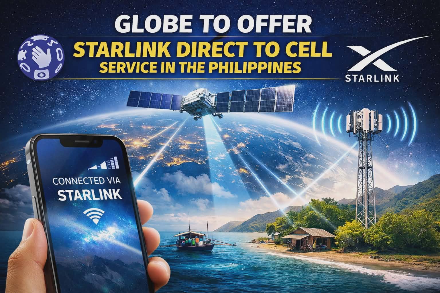 Globe to Offer Starlink Direct to Cell Service in the Philippines
