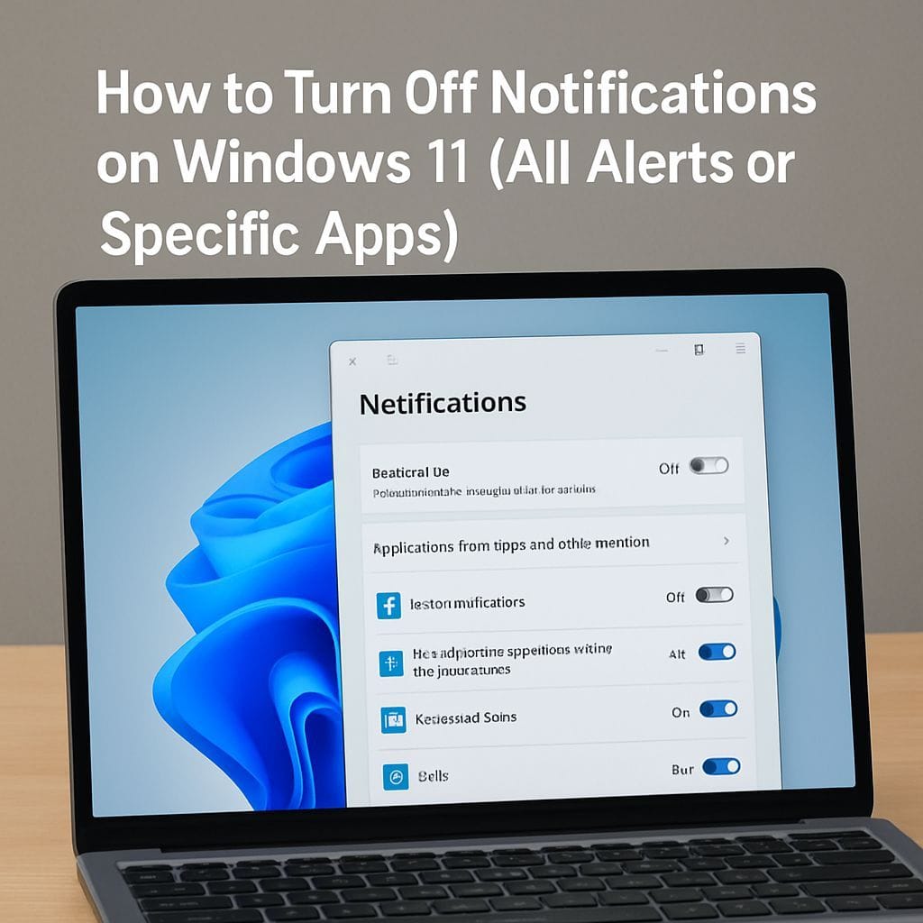 How to Turn Off Notifications on Windows 11 (All Alerts or Specific Apps)