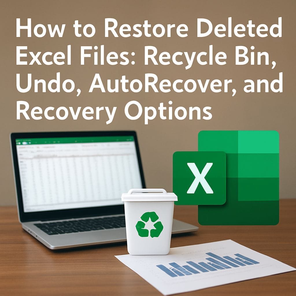 How to Restore Deleted Excel Files: Recycle Bin, Undo, AutoRecover, and Recovery Options