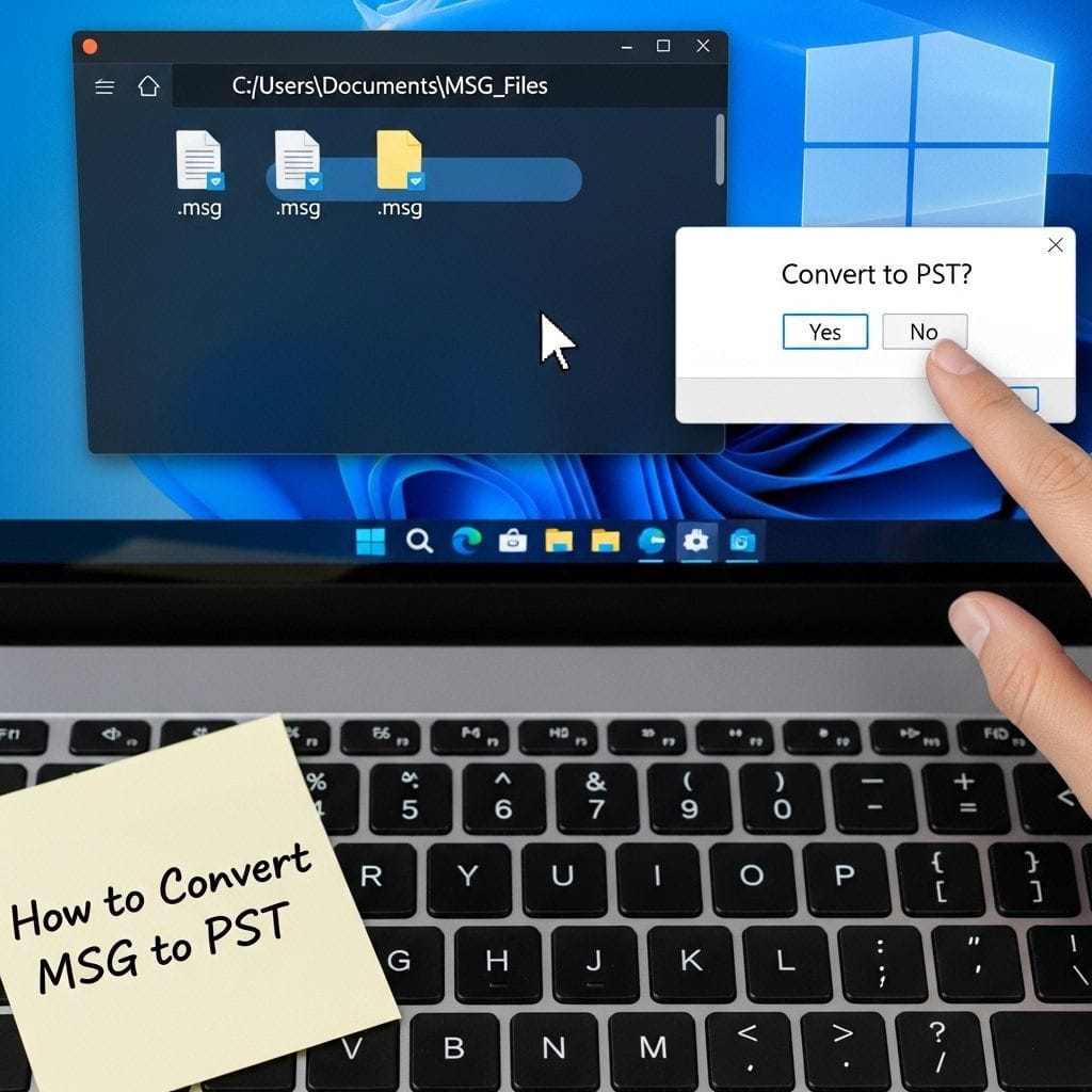 How to Convert MSG Files to PST Format (Windows 11/10): Manual and Bulk Methods