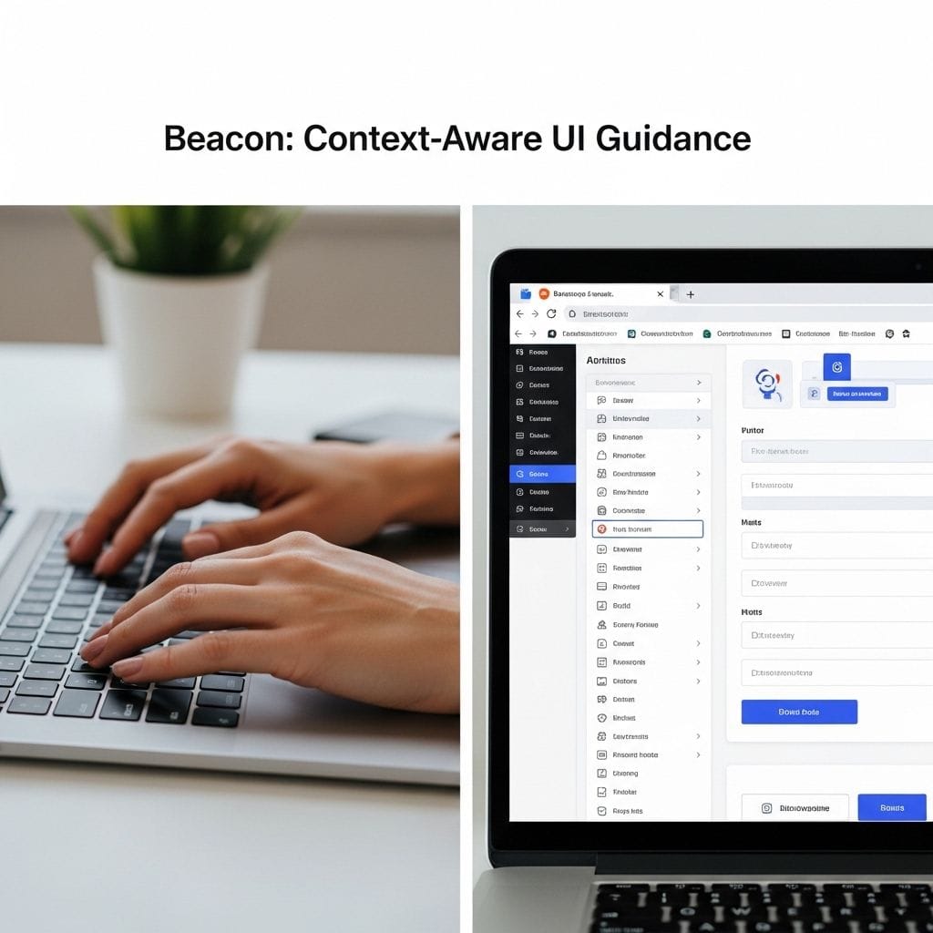 Beacon: Context-Aware UI Guidance Without Forced Conversation (Browser Extension Overview, Features, and How It Works)