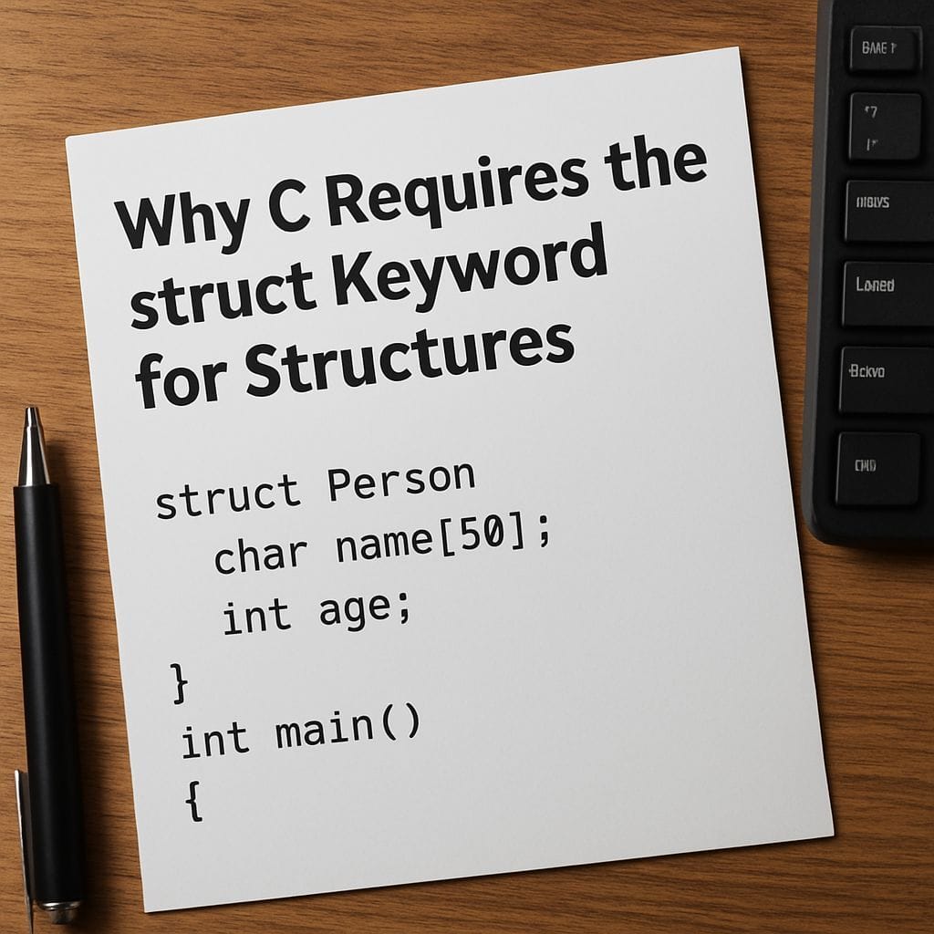 Why C Requires the struct Keyword for Structures