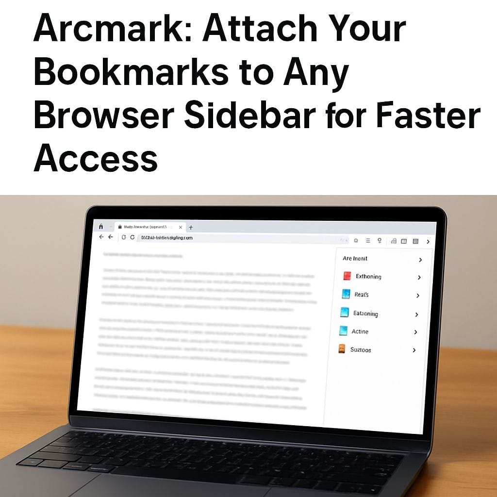 Arcmark: Attach Your Bookmarks to Any Browser Sidebar for Faster Access