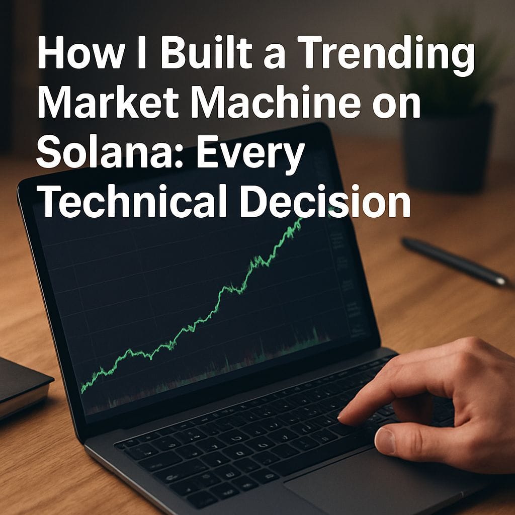 How I Built a Trending Market Machine on Solana: Every Technical Decision