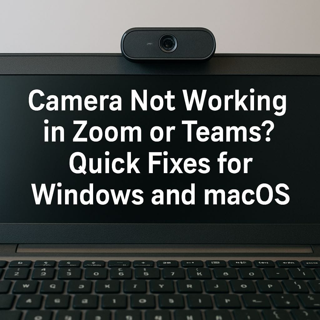 Camera Not Working in Zoom or Teams? Quick Fixes for Windows and macOS