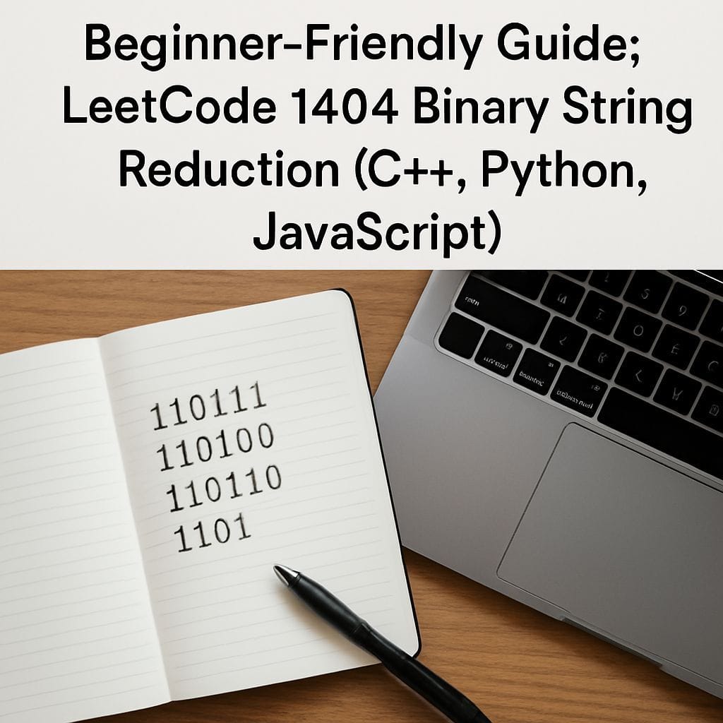 Beginner-Friendly Guide: LeetCode 1404 Binary String Reduction (C++, Python, JavaScript)