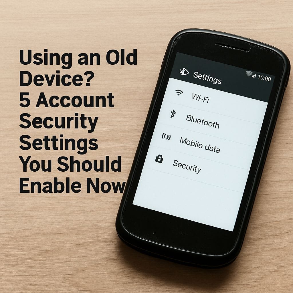 Using an Old Device? 5 Account Security Settings You Should Enable Now