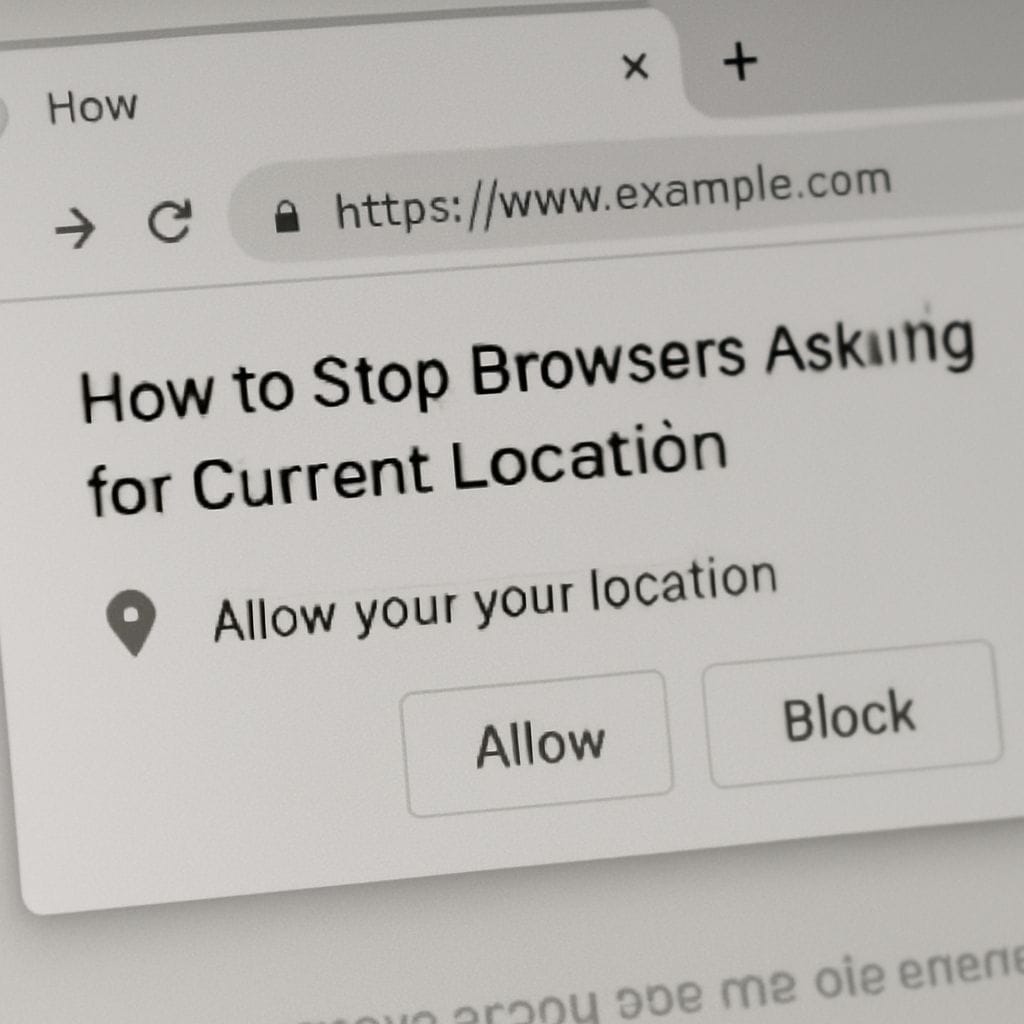 How to Stop Browsers Asking for Current Location: Practical Steps for Chrome, Firefox, Edge, Safari, Opera and Mobile
