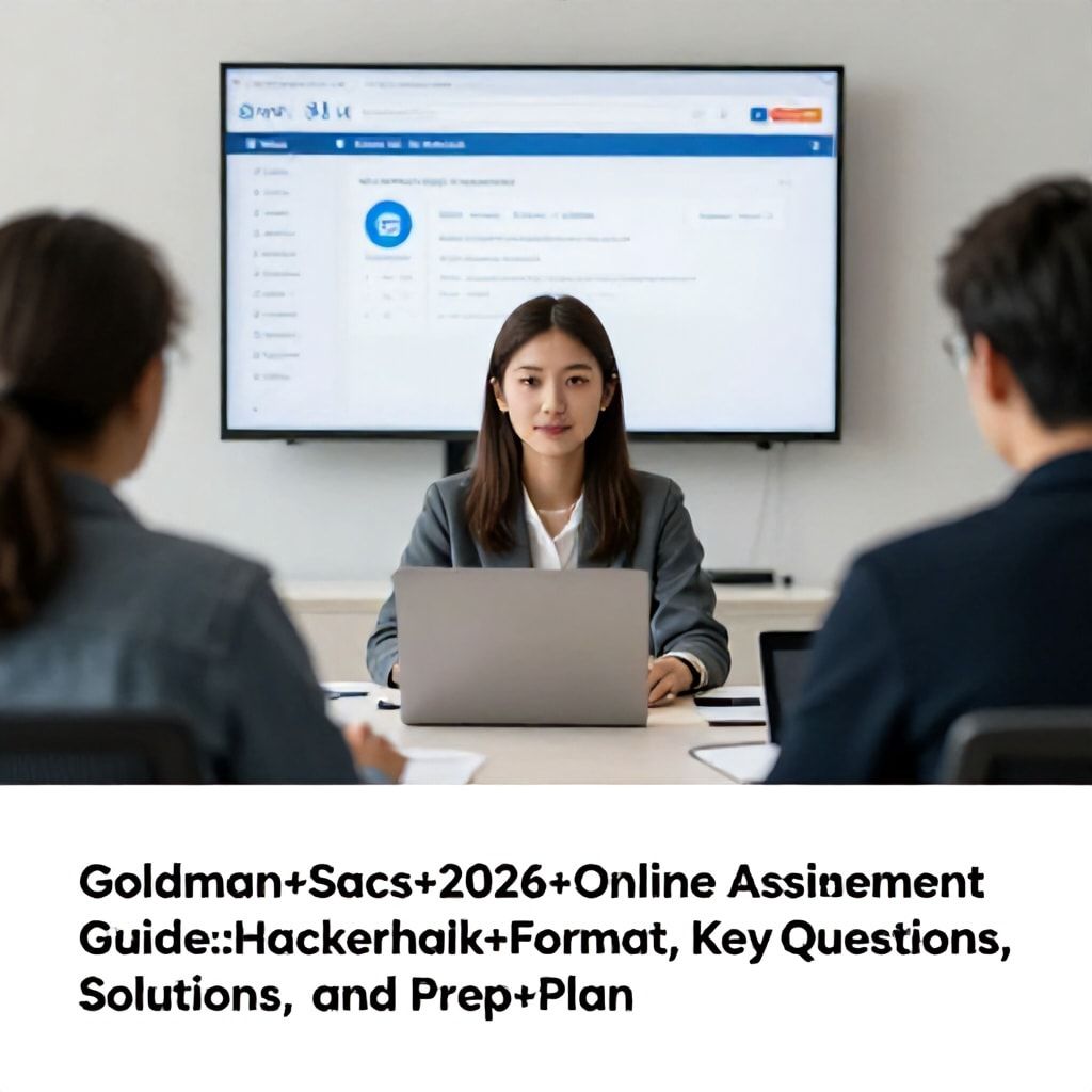 Goldman Sachs 2026 Online Assessment Guide: HackerRank Format, Key Questions, Solutions, and Prep Plan