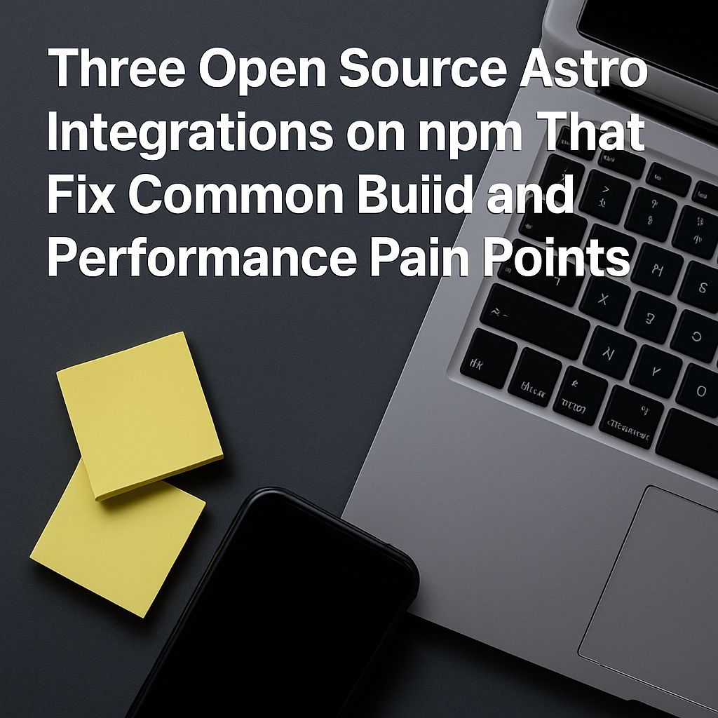 Open Source Astro Integrations on npm