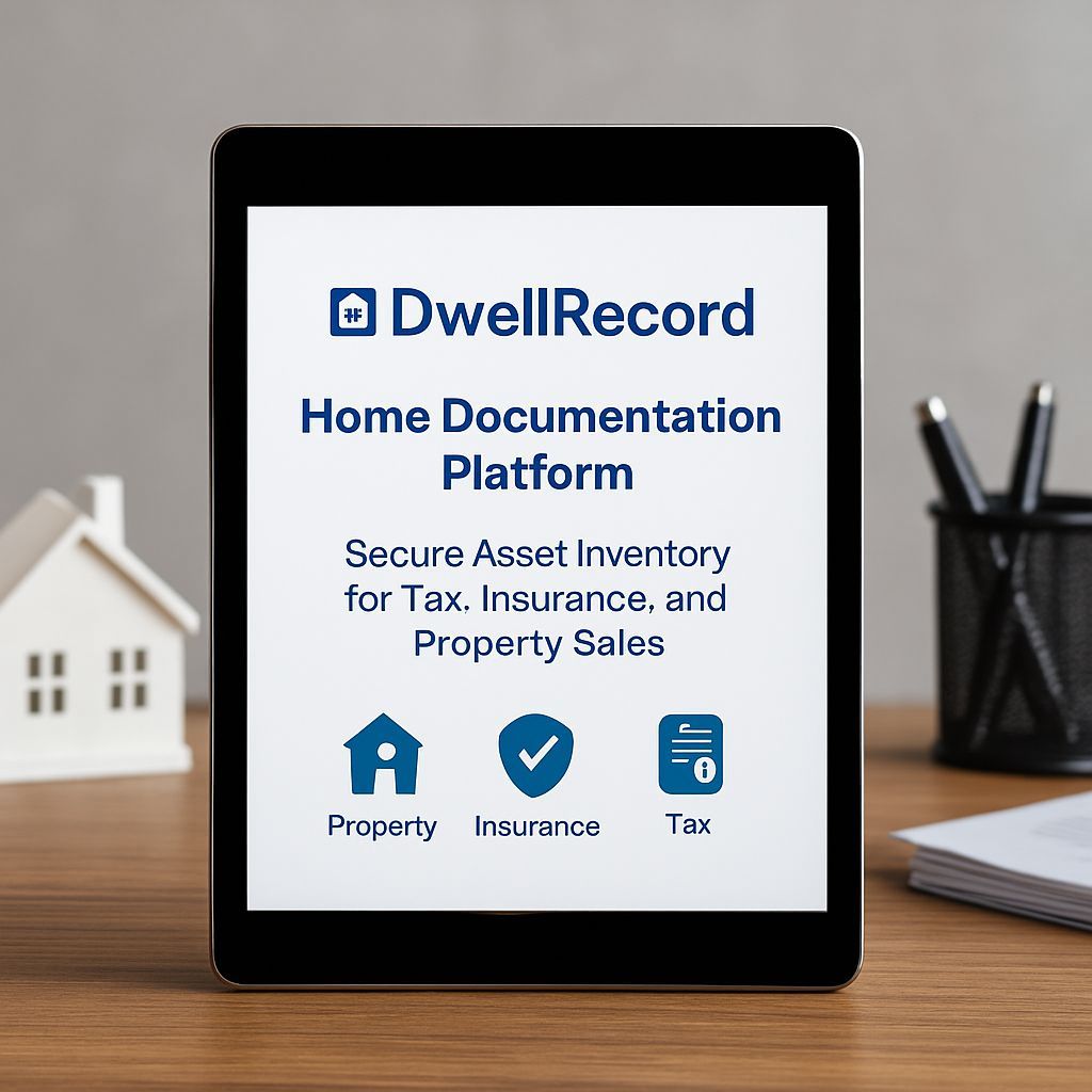 DwellRecord Home Documentation Platform: Secure Asset Inventory for Tax, Insurance, and Property Sales