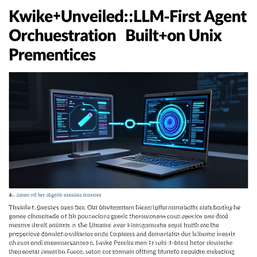 Kwike Unveiled: LLM-First Agent Orchestration Built on Unix Primitives
