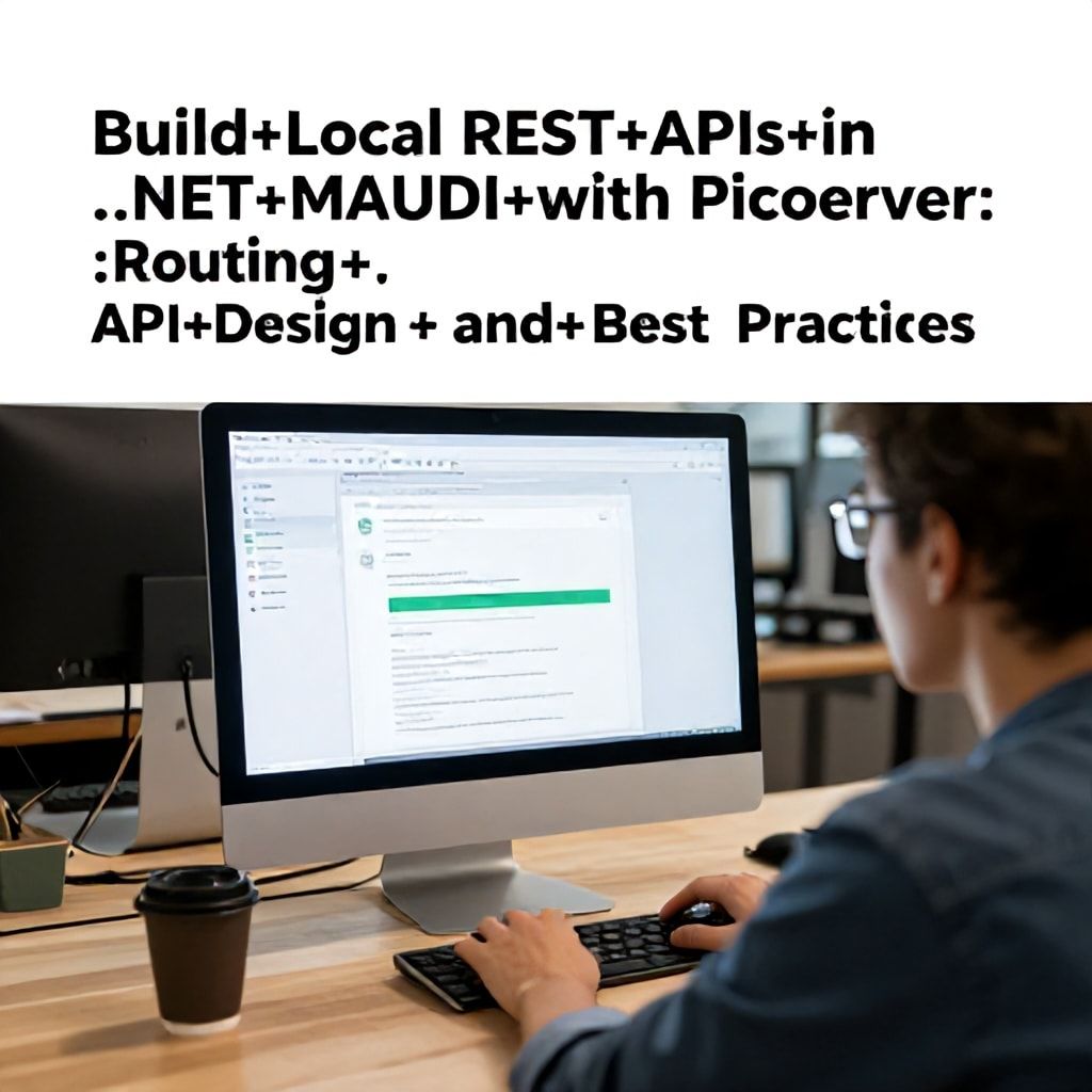 Build Local REST APIs in .NET MAUI with PicoServer: Routing, API Design, and Best Practices