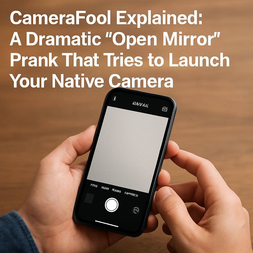 CameraFool Explained: A Dramatic “Open Mirror” Prank That Tries to Launch Your Native Camera