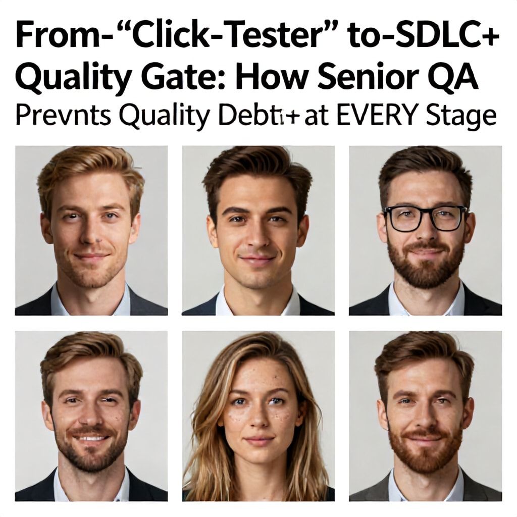 From “Click Tester” to SDLC Quality Gate: How Senior QA Prevents Quality Debt at Every Stage
