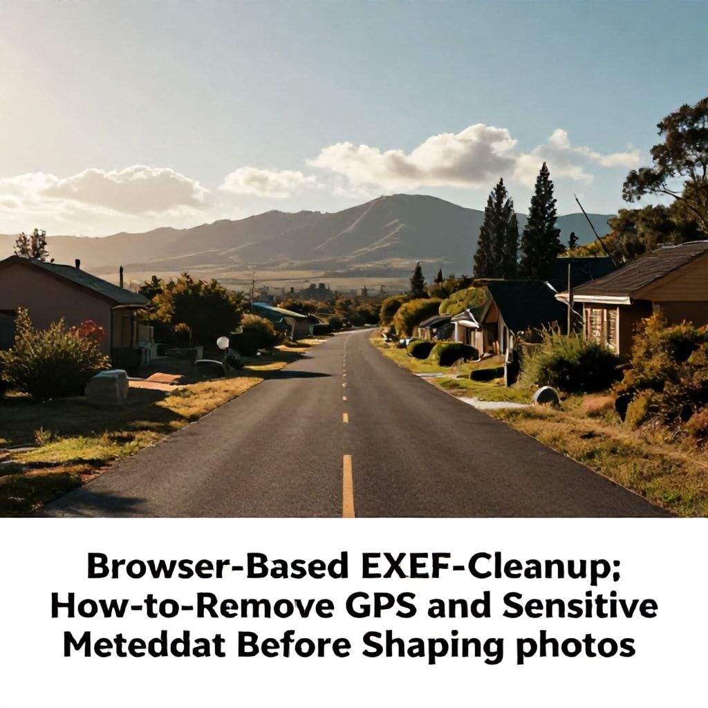 Browser-Based EXIF Cleanup: How to Remove GPS and Sensitive Metadata Before Sharing Photos