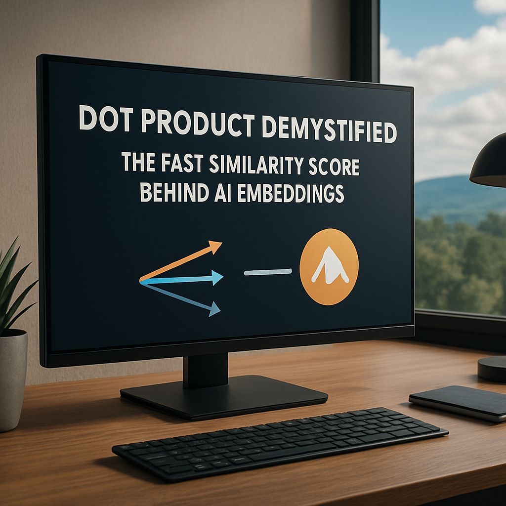 Dot Product Demystified: The Fast Similarity Score Behind AI Embeddings