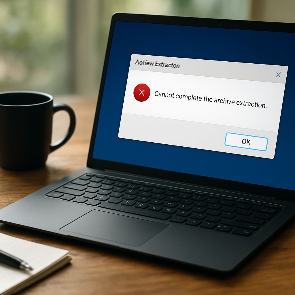 Fixed: Windows 11 “Cannot Complete the Archive Extraction” Error (Practical Troubleshooting Steps)