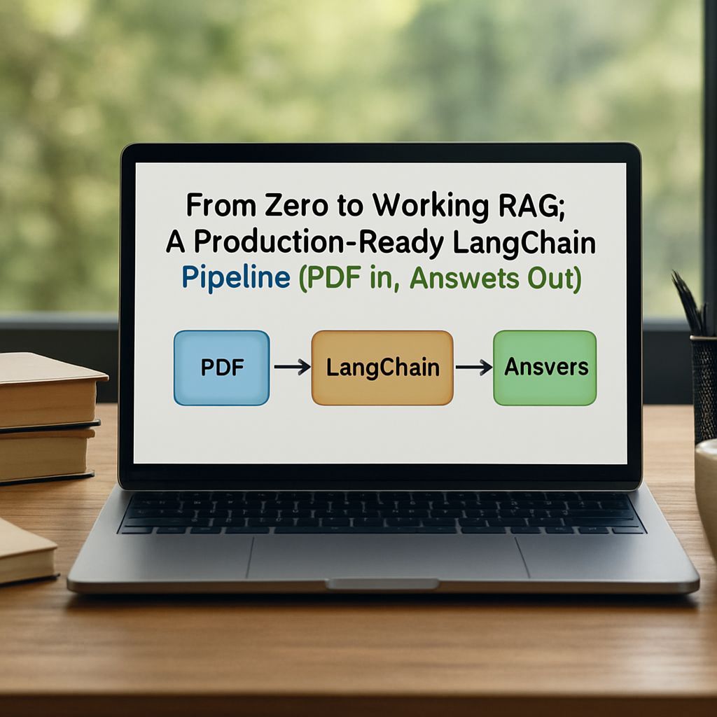 From Zero to Working RAG: A Production-Ready LangChain Pipeline (PDF In, Answers Out)