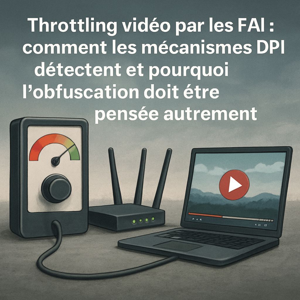 Throttling vidéo par les FAI : comment les mécanismes DPI détectent et pourquoi l’obfuscation doit être pensée autrement