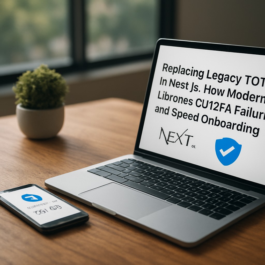 Replacing Legacy TOTP in Next.js: How Modern Libraries Cut 2FA Failures and Speed Onboarding