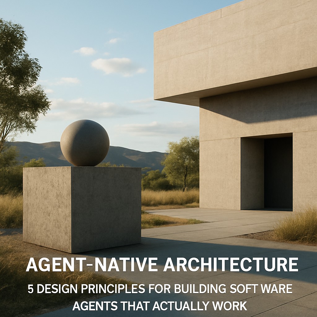 Agent-Native Architecture: 5 Design Principles for Building Software Agents That Actually Work