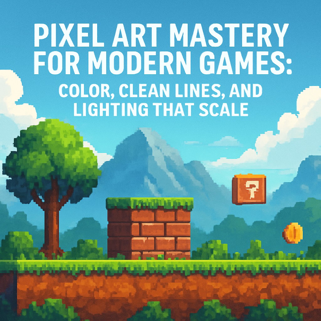 Pixel Art Mastery for Modern Games: Color, Clean Lines, and Lighting That Scale