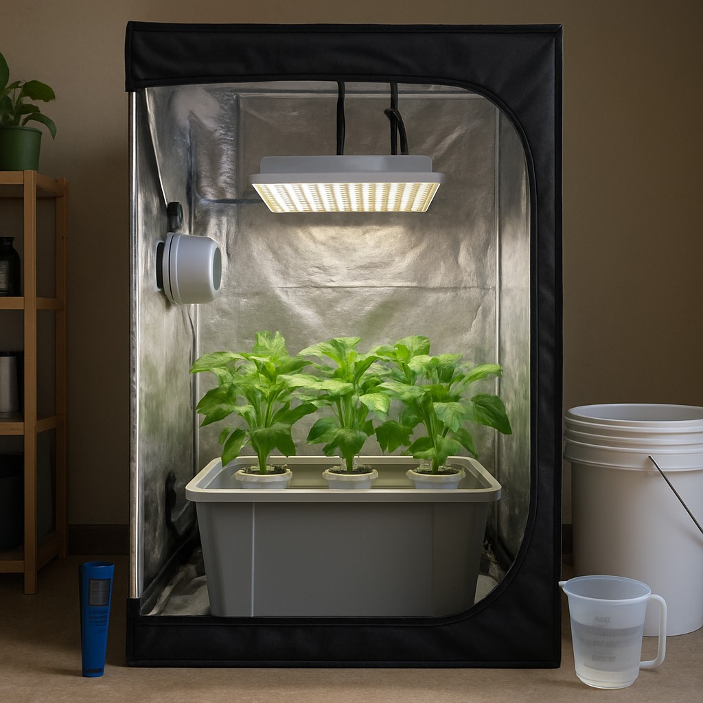 Build a Grow Tent Hydroponic Setup: Step-by-Step Guide for DWC Greens