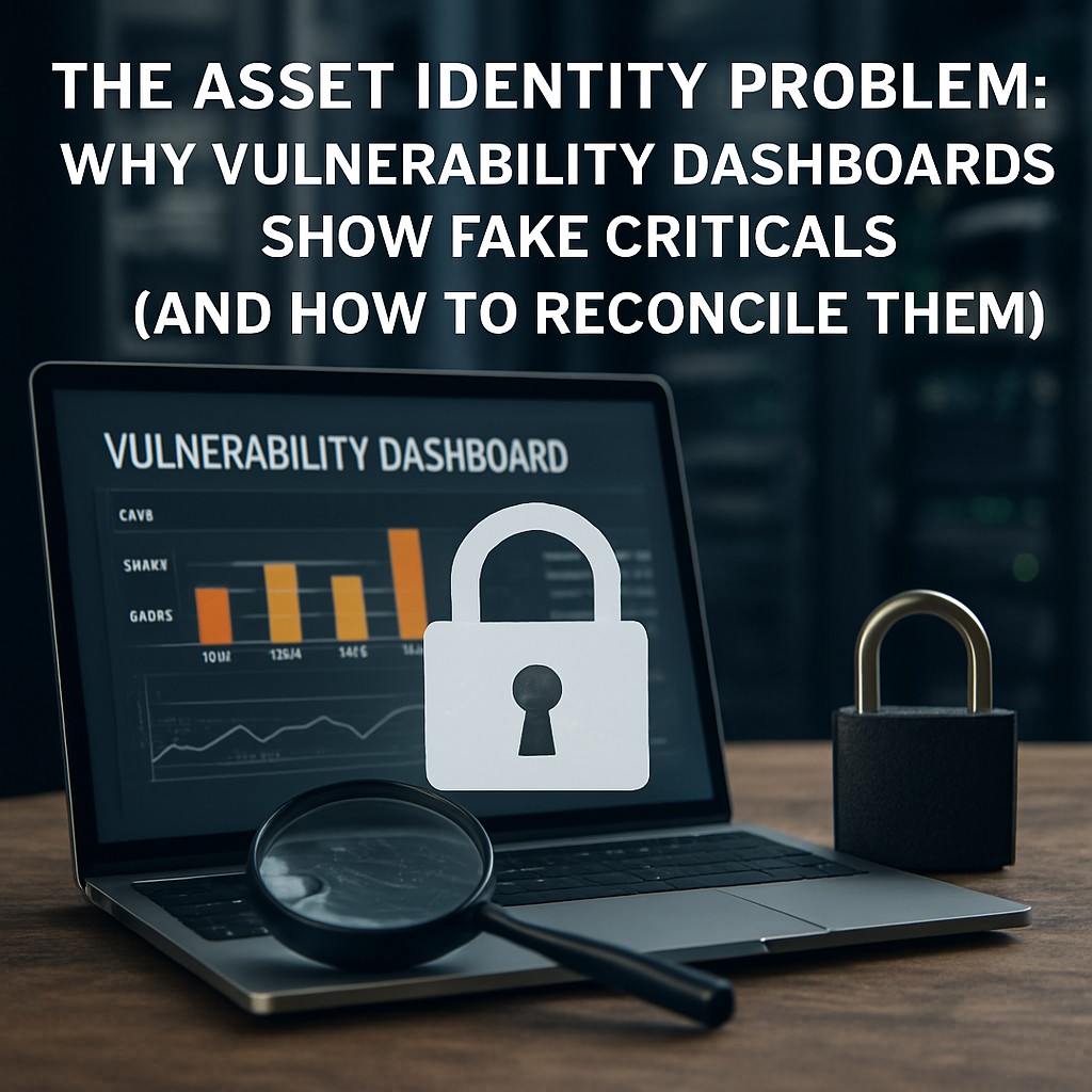 The Asset Identity Problem: Why Vulnerability Dashboards Show Fake Criticals (and How to Reconcile Them)