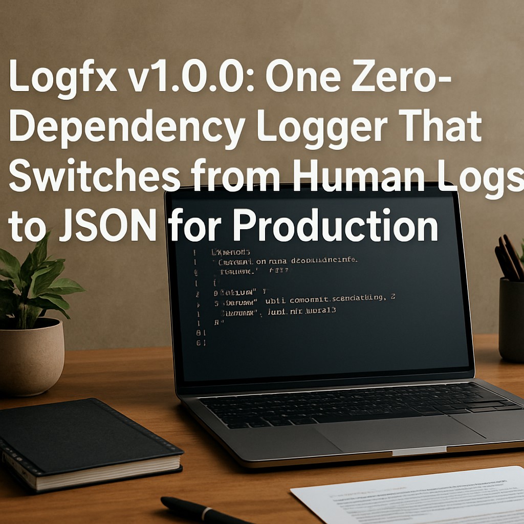 logfx v1.0.0: One Zero-Dependency Logger That Switches from Human Logs to JSON for Production
