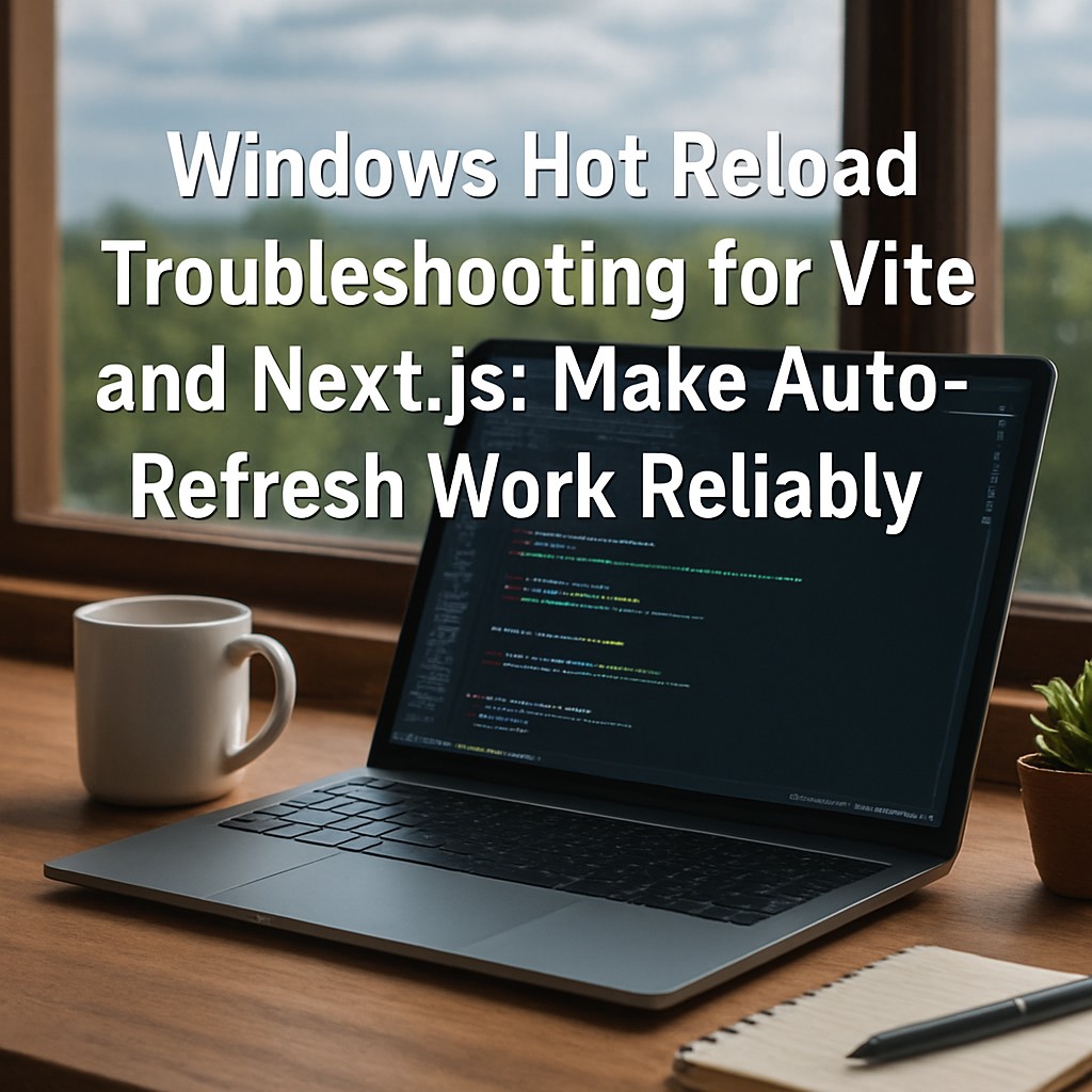 Windows Hot Reload Troubleshooting for Vite and Next.js: Make Auto-Refresh Work Reliably