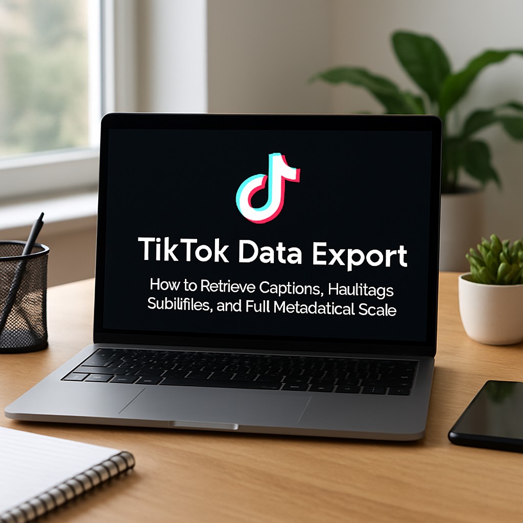 TikTok Data Export: How to Retrieve Captions, Hashtags, Subtitles, and Full Metadata at Scale