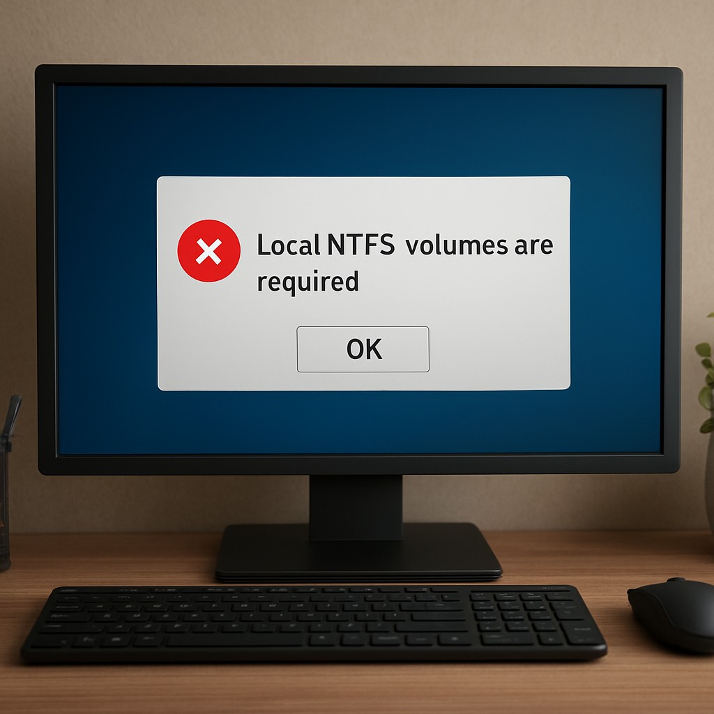 Fixing the “Local NTFS volumes are required” Error in Windows When Creating Junctions or Symbolic Links