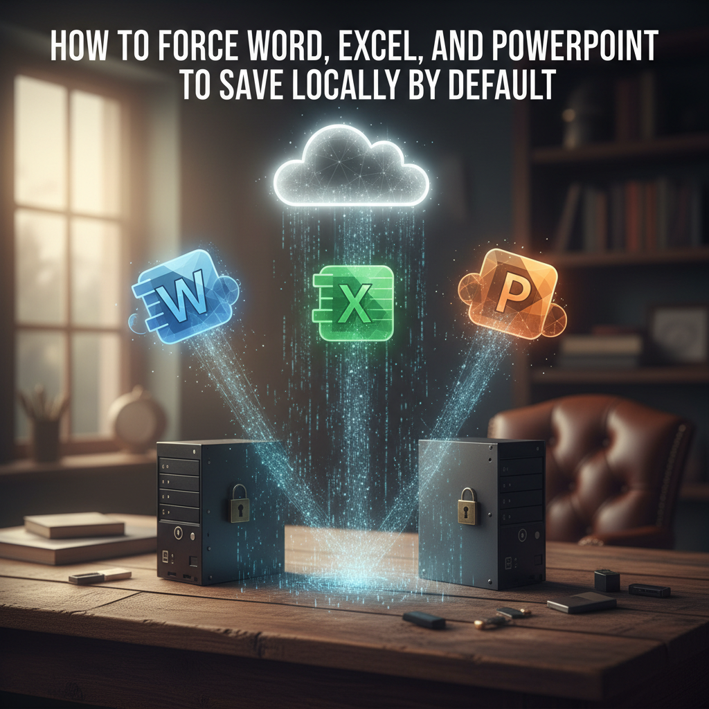 How to Force Word, Excel, and PowerPoint to Save Locally by Default