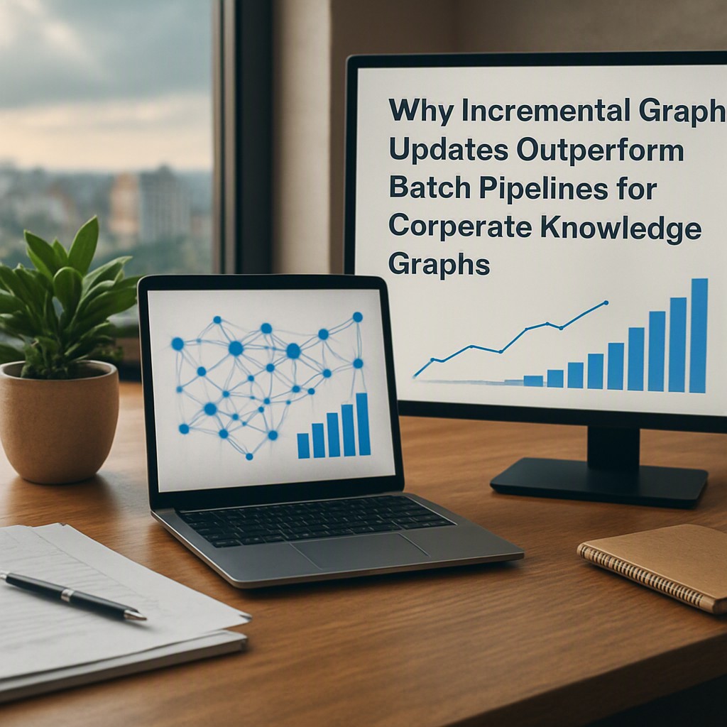 Why Incremental Graph Updates Outperform Batch Pipelines for Corporate Knowledge Graphs