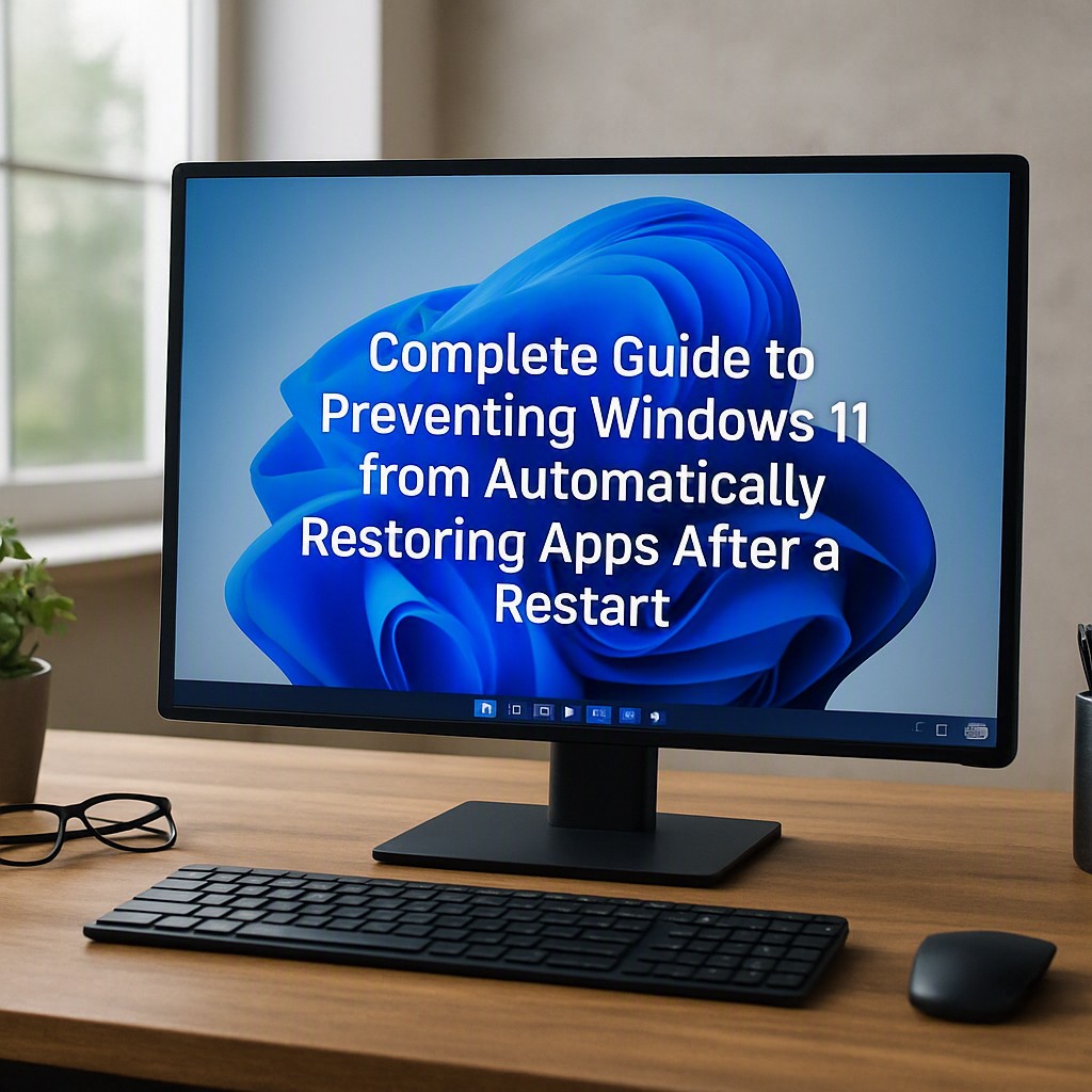 Complete Guide to Preventing Windows 11 from Automatically Restoring Apps After a Restart